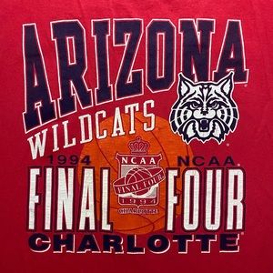 Vintage 1994 Arizona Wildcats Final Four Shirt